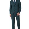 Peter England Polyester Blend Men Green Three Piece Suit Business Vest (PIS3SNSFS67190 42)