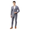 BRUUN & STENGADE Navy Blue Wool Blend Slim Fit Suit Set